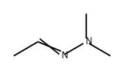 アセトアルデヒドジメチルヒドラゾン 化学構造式