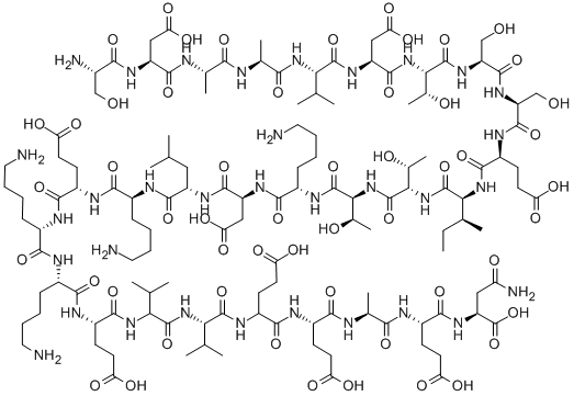 H-SER-ASP-ALA-ALA-VAL-ASP-THR-SER-SER-GLU-ILE-THR-THR-LYS-ASP-LEU-LYS-GLU-LYS-LYS-GLU-VAL-VAL-GLU-GLU-ALA-GLU-ASN-OH Structure