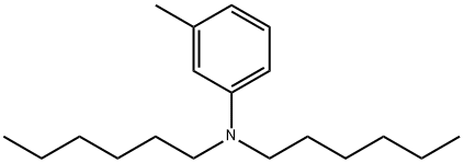 N,N-dihexyl-m-toluidine Structure