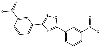 3,5-ビス(3-ニトロフェニル)-1,2,4-オキサジアゾール 化学構造式