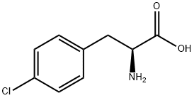 DL-4-氯苯丙氨酸, 7424-00-2, 结构式