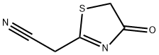 1,3-THIAZOLIN-4-ONE-2-ACETONITRILE,74246-64-3,结构式