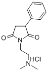 2,5-Pyrrolidinedione, 1-(2-(dimethylamino)ethyl)-3-phenyl-, monohydroc hloride (9CI) 化学構造式