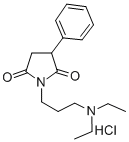 2,5-Pyrrolidinedione, 1-(3-(diethylamino)propyl)-3-phenyl-, monohydroc hloride (9CI) Structure
