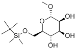 METHYL-A-D-6-O-T-BUTYLDIMETHYL-MANNOPYRANOSIDE Struktur