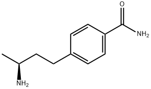 4-[(3S)-3-アミノブチル]ベンズアミド 化学構造式
