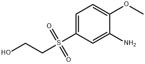 乙醇,2-((3-氨基-4-甲氧苯基)磺酰基)- 结构式