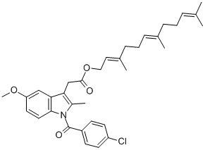 吲哚美辛钠, 74252-25-8, 结构式
