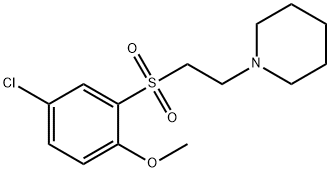 1-(2-((5-Chloro-2-methoxyphenyl)sulfonyl)ethyl)piperidine Structure