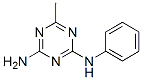 2-アミノ-4-アニリノ-6-メチル-1,3,5-トリアジン 化学構造式