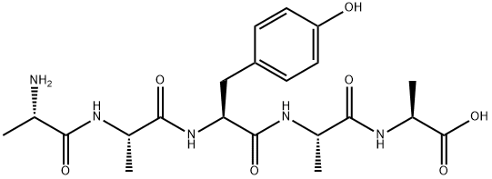 H-ALA-ALA-TYR-ALA-ALA-OH Structure