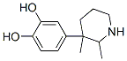 1,2-Benzenediol, 4-(2,3-dimethyl-3-piperidinyl)- (9CI) Structure