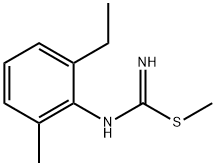 Carbamimidothioic acid, (2-ethyl-6-methylphenyl)-, methyl ester (9CI) Structure