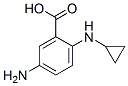 Benzoic acid, 5-amino-2-(cyclopropylamino)- (9CI) Structure