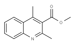 METHYL 2,4-DIMETHYLQUINOLINE-3-CARBOXYLATE 化学構造式
