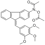 N,O-Diacetyl-N-(9-(3,4,5-trimethoxybenzylidene)fluoren-3-yl)hydroxylam ine Structure