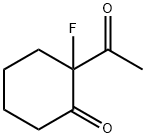 Cyclohexanone, 2-acetyl-2-fluoro- (9CI) Structure