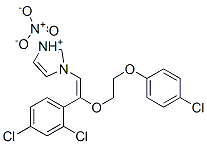 1-[2-[2-(4-chlorophenoxy)ethoxy]-2-(2,4-dichlorophenyl)vinyl]-1H-imidazolium nitrate Structure