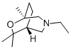 3-Ethyl-5,7,7-trimethyl-6-oxa-3-azabicyclo(3.2.2)nonane Structure
