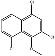 2,4,8-Trichloro-1-methoxynaphthalene Structure