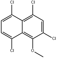 2,4,5,8-Tetrachloro-1-methoxynaphthalene Structure