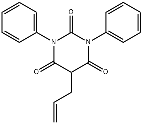 5-Allyl-1,3-diphenyl-2,4,6(1H,3H,5H)-pyrimidinetrione Structure