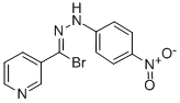 Nicotinoyl bromide, p-nitrophenylhydrazone 化学構造式