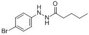 Valeric acid, 2-(p-bromophenyl)hydrazide Structure