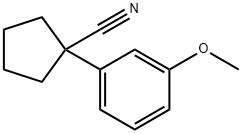 1-(3-Methoxyphenyl)cyclopentanecarbonitrile 化学構造式