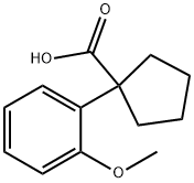 1-(2-甲氧基苯基)环戊烷甲酸, 74316-88-4, 结构式