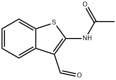 N-(3-甲酰基苯并[B]噻吩-2-基)乙酰胺, 74323-01-6, 结构式