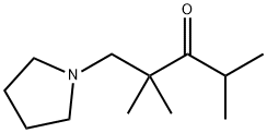 1-(3-Oxo-2,2,4-trimethylvaleryl)pyrrolidine Structure