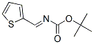 Carbamic acid, (2-thienylmethylene)-, 1,1-dimethylethyl ester, [N(E)]- (9CI) Structure