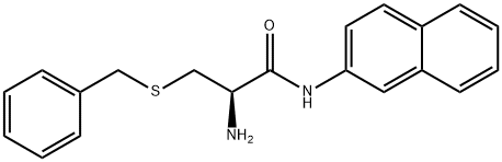 S-ベンジル-L-Cys-(2-ナフチル)NH2 化学構造式