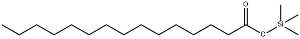 Pentadecanoic acid trimethylsilyl ester Struktur