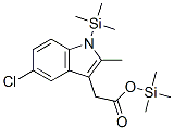 1H-Indole-3-acetic acid, 5-chloro-2-methyl-1-(trimethylsilyl)-, trimet hylsilyl ester|