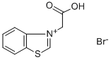 3-(カルボキシメチル)ベンゾチアゾリウム ブロミド 化学構造式