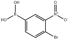 4-ブロモ-3-ニトロフェニルボロン酸 化学構造式