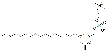 [O-(1-O-ヘキサデシル-2-O-アセチル-L-グリセロ-3-ホスホ)コリン]アニオン