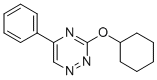 1,2,4-Triazine, 3-(cyclohexyloxy)-5-phenyl- Structure