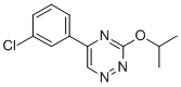1,2,4-Triazine, 5-(3-chlorophenyl)-3-(1-methylethoxy)- Structure