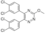 5,6-ビス(3,4-ジクロロフェニル)-3-メトキシ-1,2,4-トリアジン 化学構造式