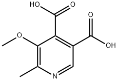 3,4-Pyridinedicarboxylic  acid,  5-methoxy-6-methyl- 化学構造式