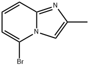 5-ブロモ-2-メチルイミダゾ[1,2-A]ピリジン 化学構造式