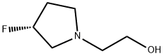1-Pyrrolidineethanol,3-fluoro-,(3R)-(9CI) Struktur