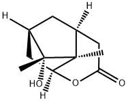 4,6-Methanocyclopenta[b]pyran-2(3H)-one,hexahydro-5-hydroxy-4a,5-dimethyl-,(4S,4aS,5R,6R,7aS)-(9CI) Structure