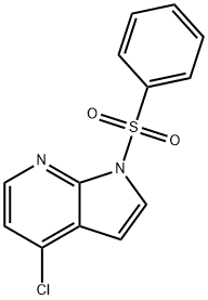 4-クロロ-1-(フェニルスルホニル)-1H-ピロロ[2,3-B]ピリジン 化学構造式