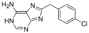 [(4-Chlorophenyl)methyl]-1H-purin-6-amine Structure