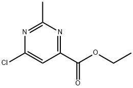 4-嘧啶甲酸, 6-氯-2-甲基-, 乙酯 结构式