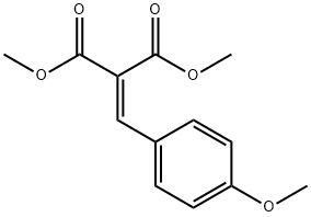 4-甲氧基苯亚甲基丙二酸二甲酯, 7443-25-6, 结构式